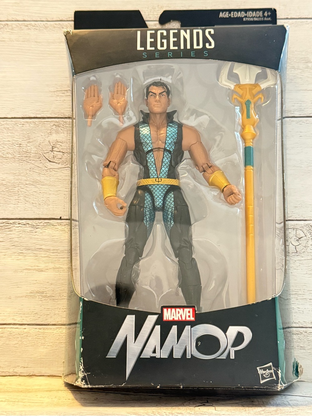 2015 Hasbro Marvel Legends Series Namor Action Figure New In Box! With Box Ware
